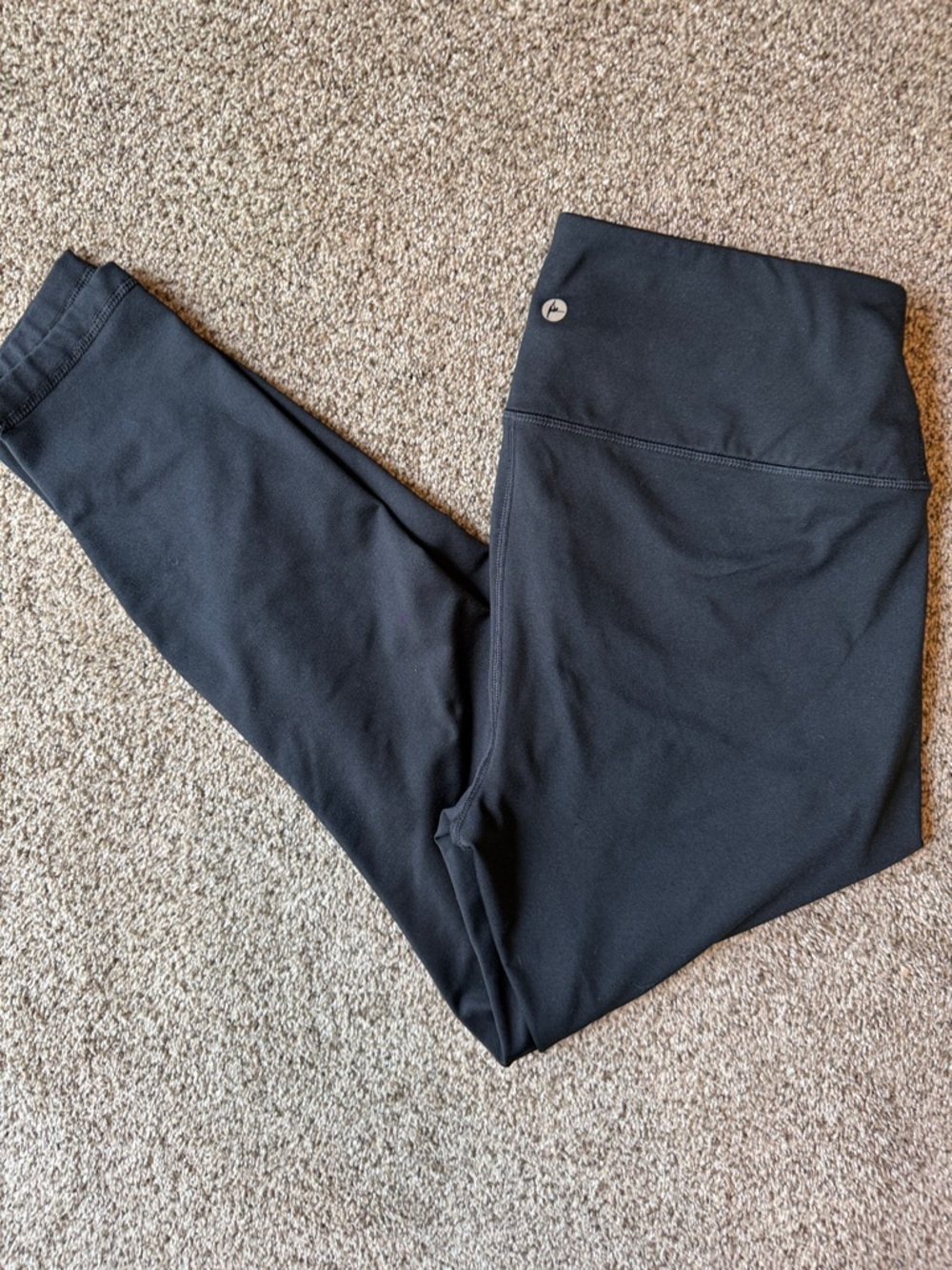 90 Degree By Reflex | Black Logo Activewear Leggings